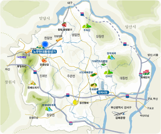 090530 home map of 16th Korean President Roh, Moo Hyun
